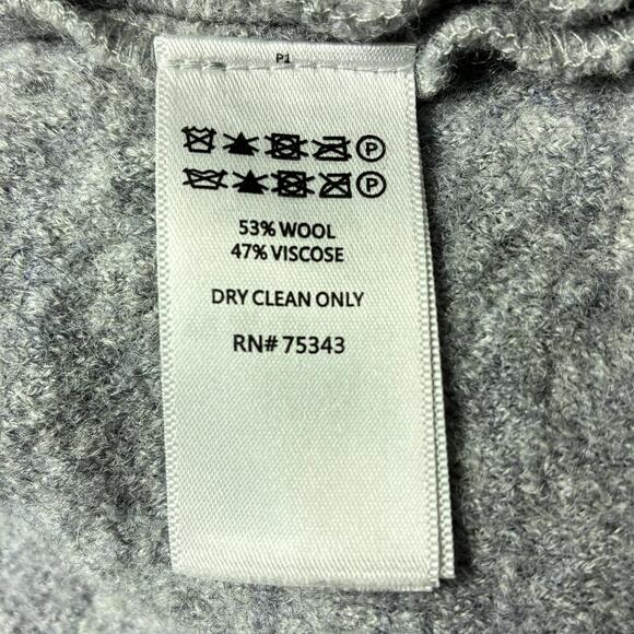 Rachel Zoe Women's Gray Wool Blend Button Front Sweater Coatigan - Picture 6 of 9